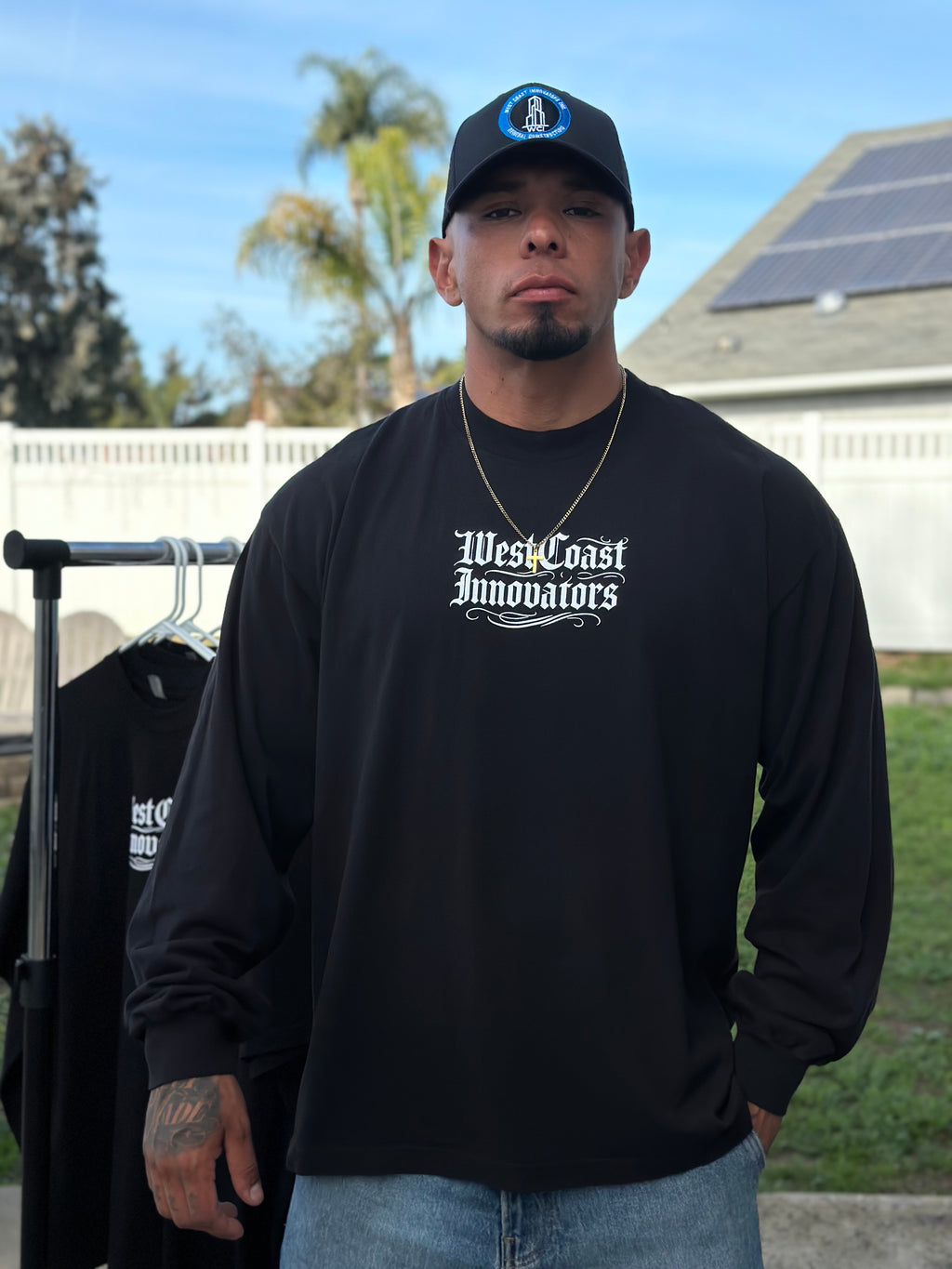 Black Long Sleeve High Rise Graphic T-Shirt