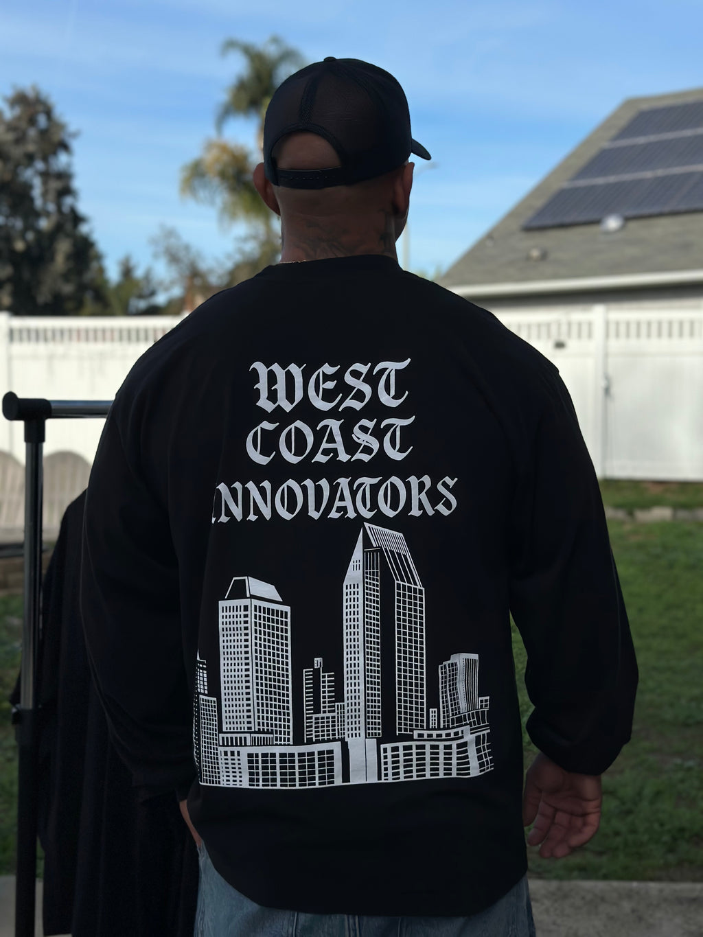 Black Long Sleeve High Rise Graphic T-Shirt