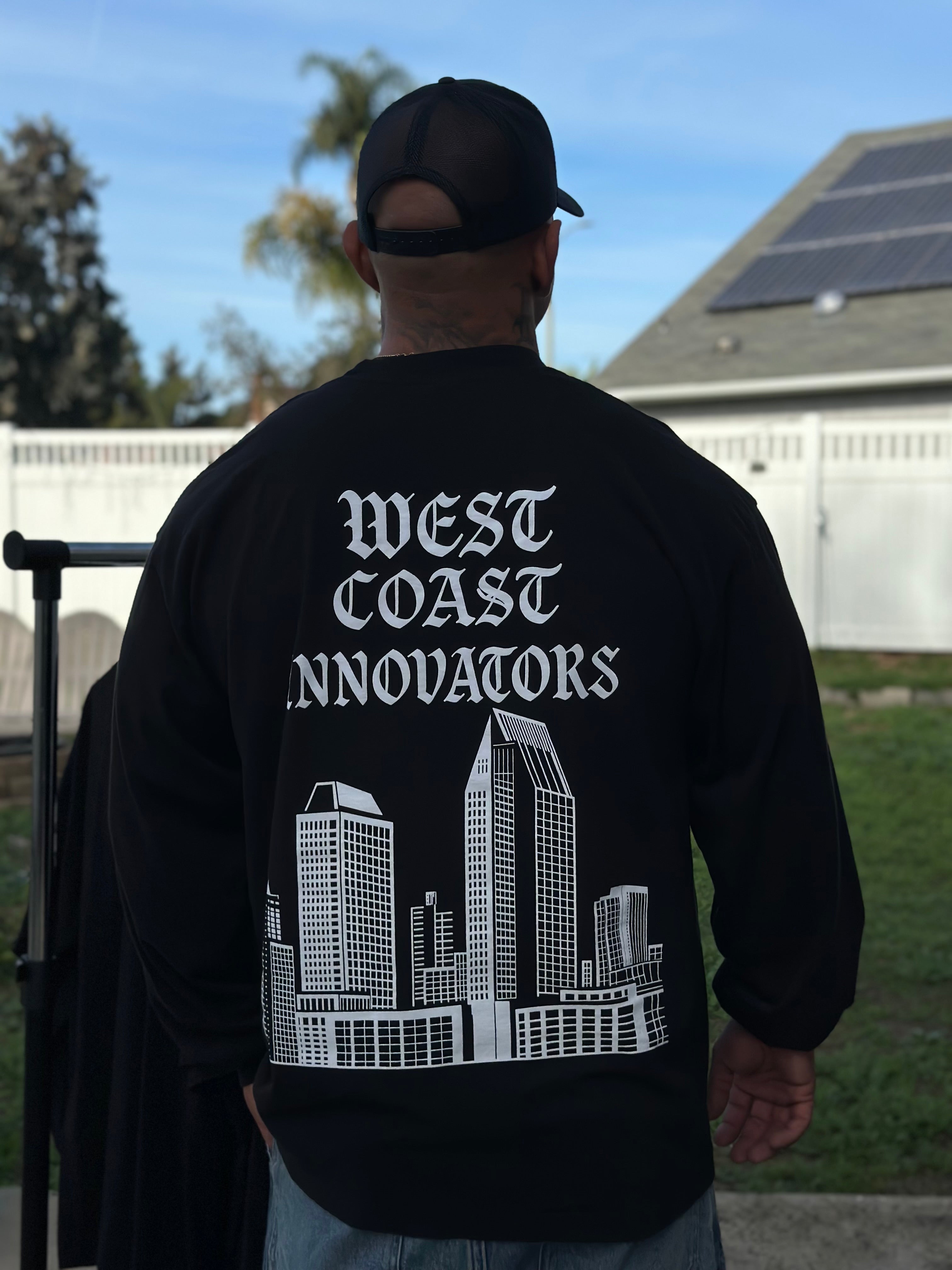 Black Long Sleeve High Rise Graphic T-Shirt